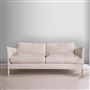 Milan 2.5 Seat Sofa - Tortona - Chalk - Beech Leg