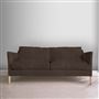 Milan 2.5 Seat Sofa - Tortona - Charcoal - Beech Leg