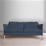 Milan 2.5 Seat Sofa - Tortona - Denim - Beech Leg