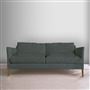 Milan 2.5 Seat Sofa - Tortona - Cadet - Walnut Leg