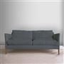 Milan 2.5 Seat Sofa - Tortona - Dusk - Walnut Leg