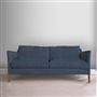 Milan 2.5 Seat Sofa - Tortona - Denim - Walnut Leg