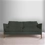 Milan 2.5 Seat Sofa - Tortona - Fir - Walnut Leg