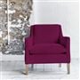 Milan Chair - Cassia - Fuchsia - Beech Leg