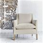 Milan Chair - Aria - Chalk - Beech Leg