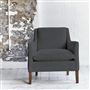 Milan Chair - Cassia - Granite - Walnut Leg