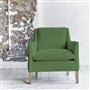 Milan Chair - Brera Lino - Emerald - Beech Leg