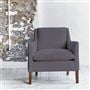 Milan Chair - Brera Lino - Slate - Walnut Leg