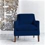 Milan Chair - Cassia - Indigo - Walnut Leg