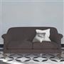 Paris 2.5 Seat Sofa - Aria - Steel - Walnut Leg