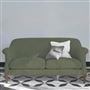 Paris 2.5 Seat Sofa - Aria - Vintage Green - Walnut Leg