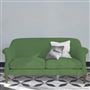 Paris 2.5 Seat Sofa - Brera Lino - Emerald - Walnut Leg