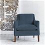 Milan Chair - Tortona - Denim - Walnut Leg