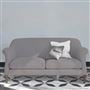 Paris 2.5 Seat Sofa - Tortona - Zinc - Walnut Leg