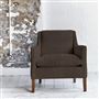 Milan Chair - Tortona - Charcoal - Walnut Leg