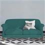 Paris 2.5 Seat Sofa - Cassia - Azure - Walnut Leg