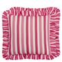 burlington stripe fuchsia cushion