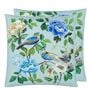 mira flores cobalt cushion