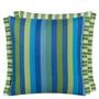 cork street stripe cobalt cushion