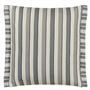 Burlington Stripe Charcoal Cushion - Reverse