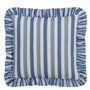 Berkeley Stripe Cobalt Cushion - Reverse