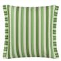 Cork Street Stripe Cobalt Cushion - Reverse