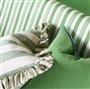 Berkeley Stripe Celadon Cotton Cushion