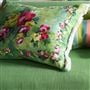 Ghirlanda Emerald Linen Cushion