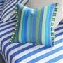 Coussin Cork Street Stripe Cobalt 