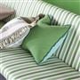 Brera Lino Emerald & Capri Linen Decorative Pillow