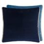 Varese Denim & Teal Velvet Decorative Pillow