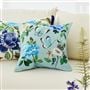 Miraflores Cobalt Cotton Decorative Pillow 