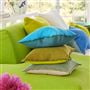 Brera Lino Lime & Moss Linen Decorative Pillow