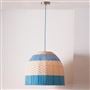 Brera Cobalt Raffia Ceiling Pendant