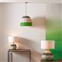 Brera Emerald Raffia Large Table Lamp