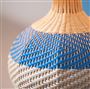 Brera Cobalt Raffia Large Table Lamp