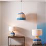 Brera Cobalt Raffia Ceiling Pendant