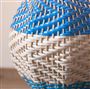 Brera Cobalt Raffia Small Table Lamp