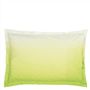 Madame Butterfly Lime Oxford Pillowcase - Reverse