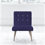 Eva Chair - White Buttons - Beech Leg - Cassia Dewberry