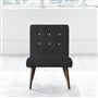 Eva Chair - White Buttons - Walnut Leg - Cassia Slate