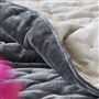 Sevanti Graphite & Pink Quilted Pillowcases