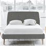 Cosmo Bed - White Buttons - Superking - Beech Leg - Brera Lino Granite