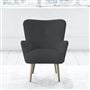 Florence Chair - Self Buttons - Beech Leg - Brera Lino Dusk
