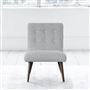 Eva Chair - White Buttons - Walnut Leg - Brera Lino Graphite