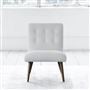 Eva Chair - White Buttons - Walnut Leg - Cassia Chalk