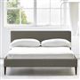 Square Low Bed -  Superking  -  Walnut Leg  -  Rothesay Pumice