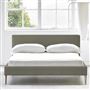 Square Low Bed -  Superking  -  Beech Leg  -  Rothesay Linen
