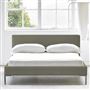 Square Low Bed -  Superking  -  Metal Leg  -  Rothesay Linen