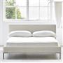 Square Low Bed -  Superking  -  Metal Leg  -  Conway Ivory